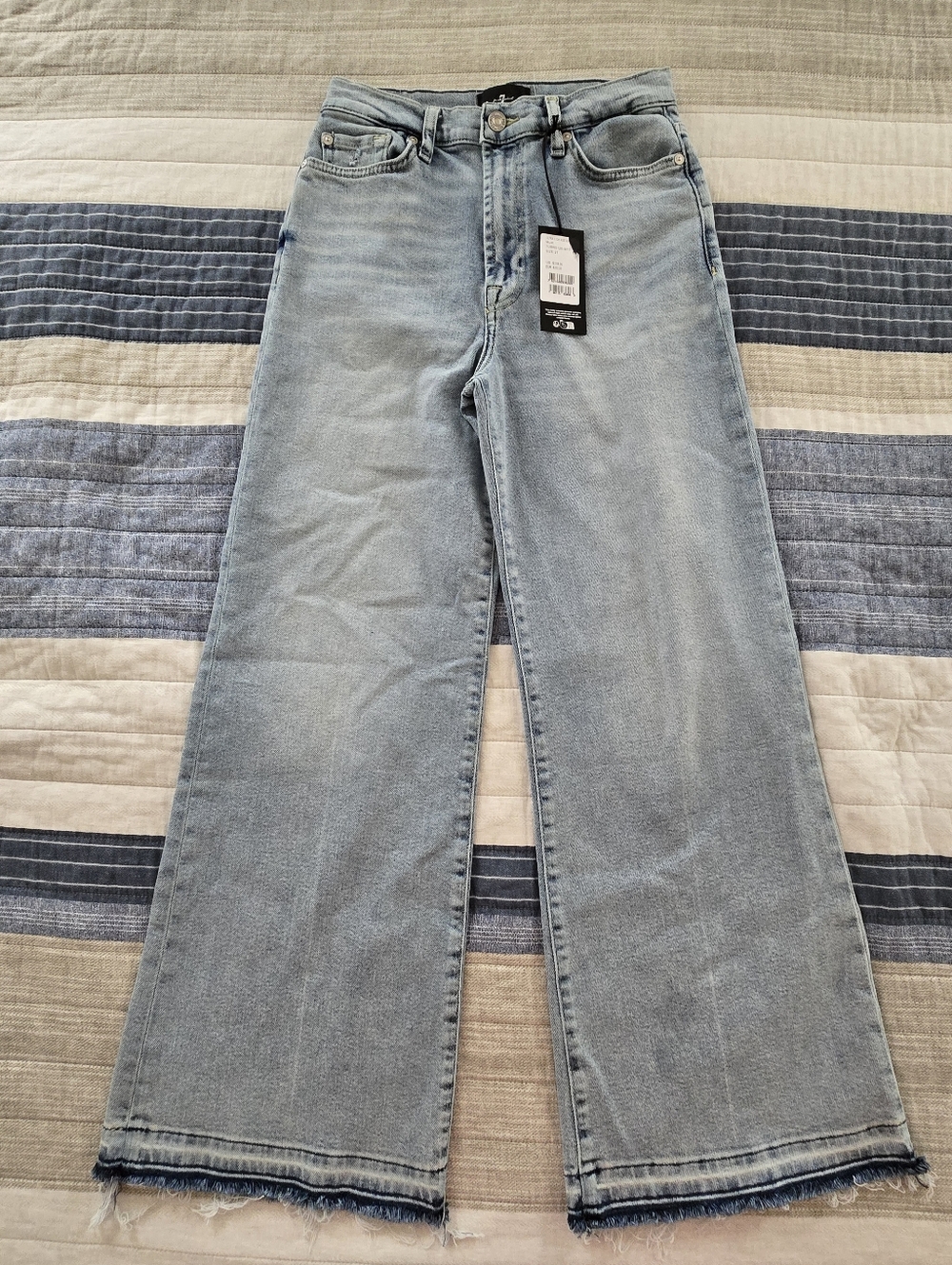 7 For All Mankind Womens Ultra High-Rise Jo Must Jean Unhemmed 27